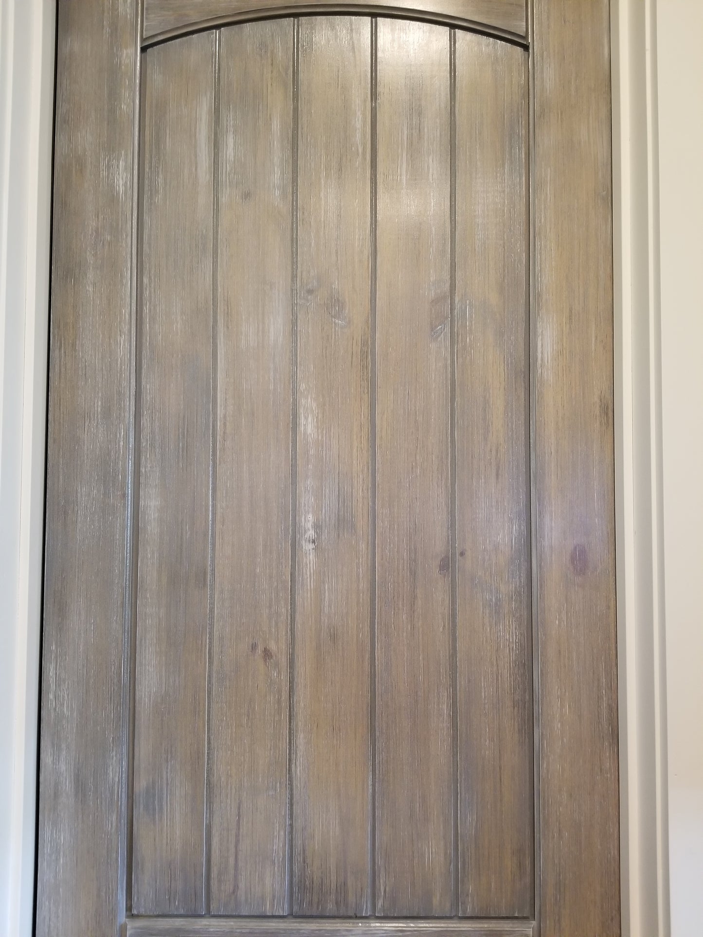 Distressed Color Wash Faux Finished Door