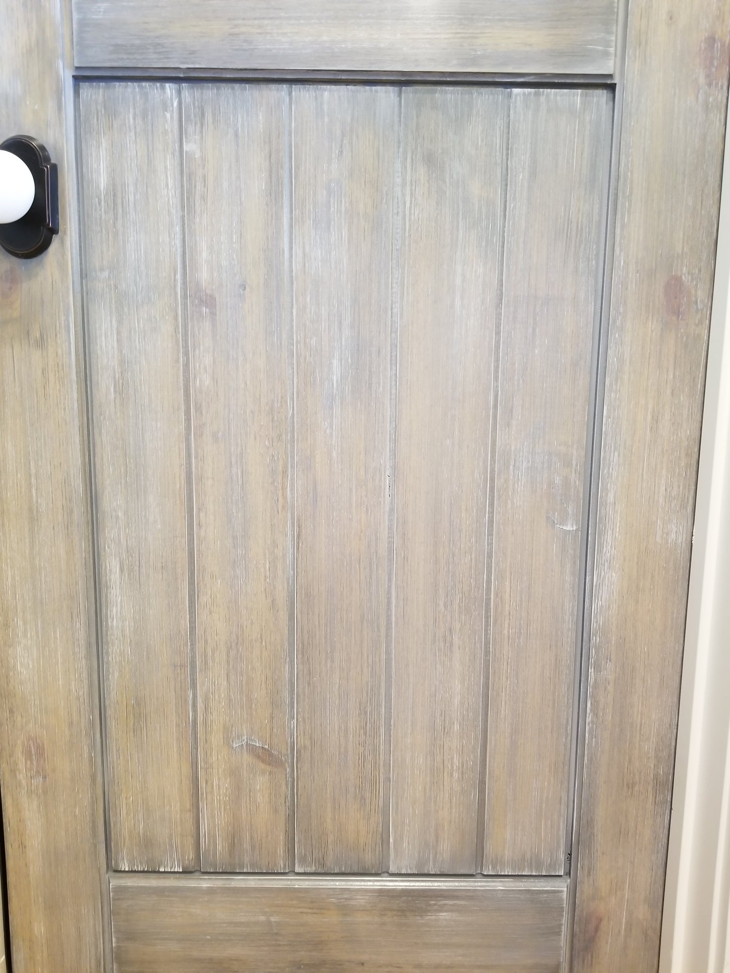 Distressed Color Wash Faux Finished Door