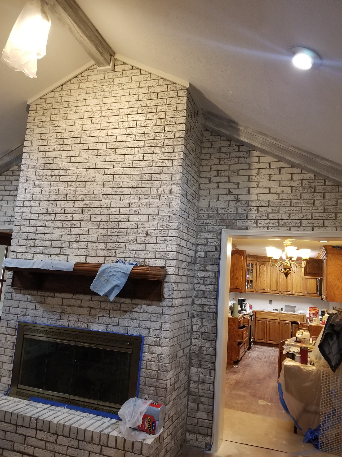 Faux Finished Brick