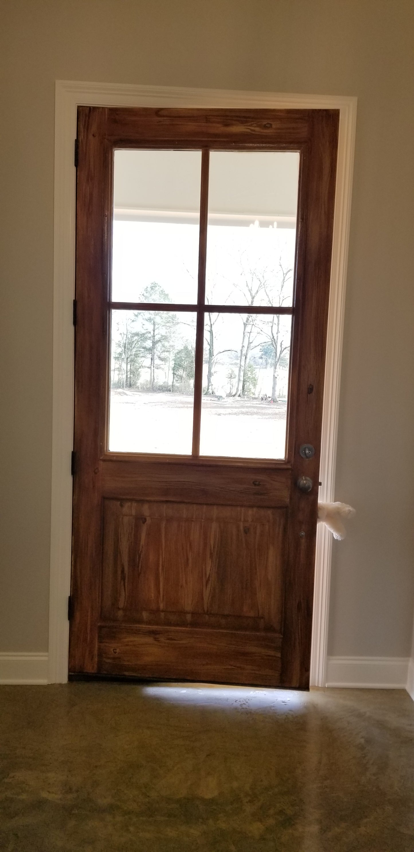 Wood Graining Faux Finished Metal Door