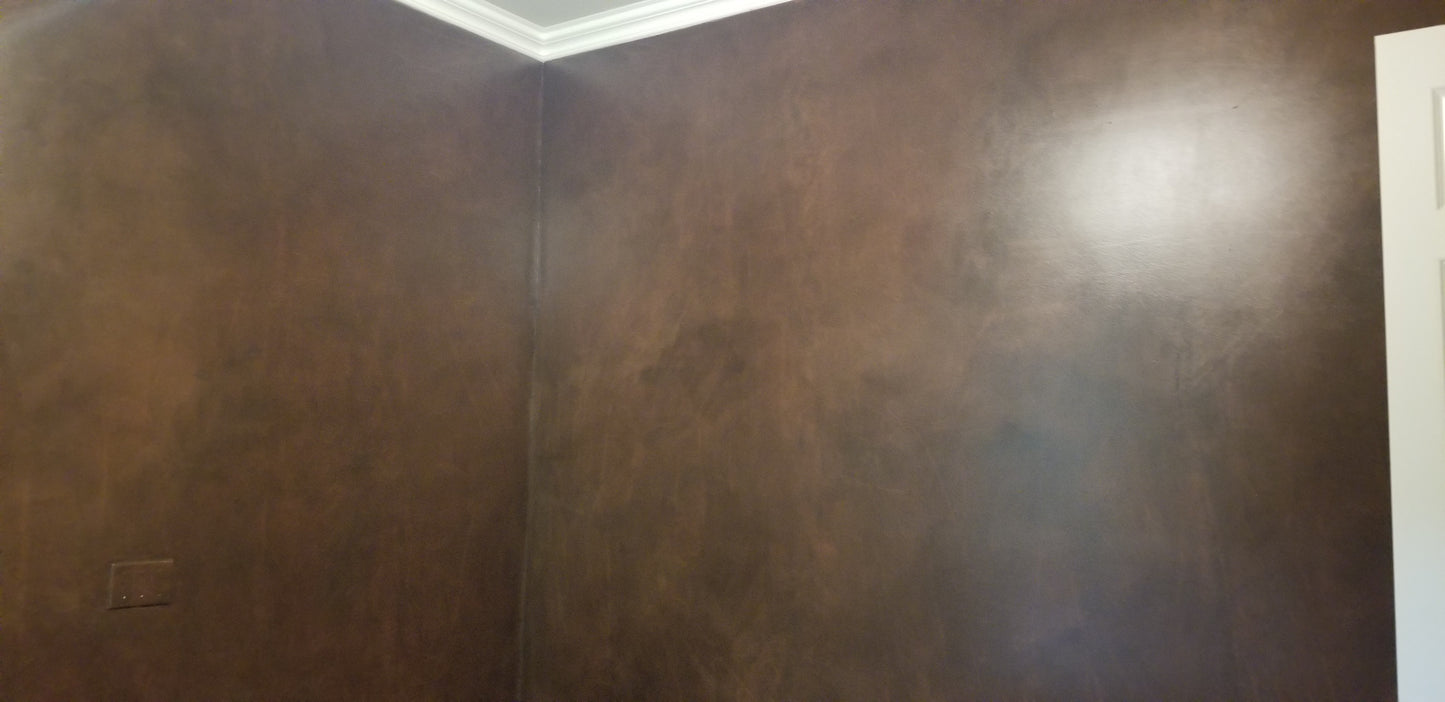 Leather Faux Finished Walls