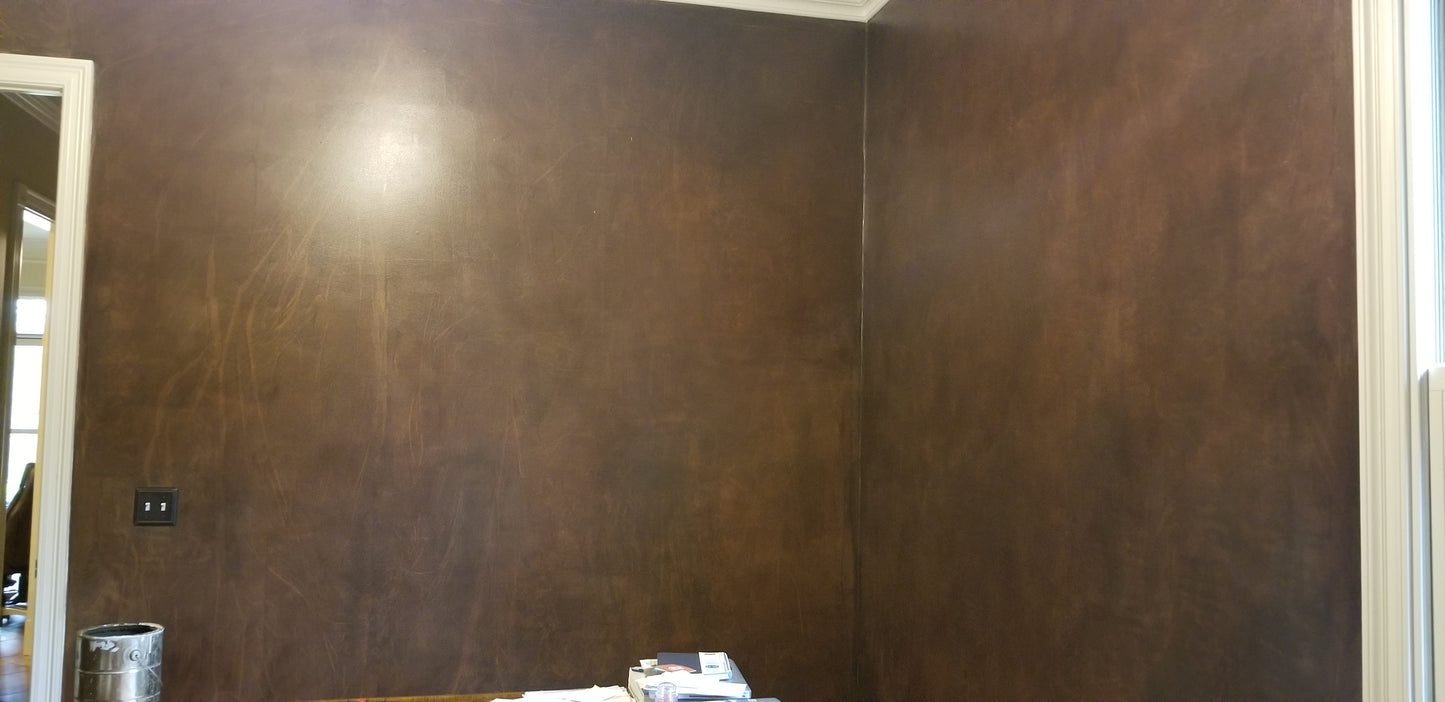 Leather Faux Finished Walls