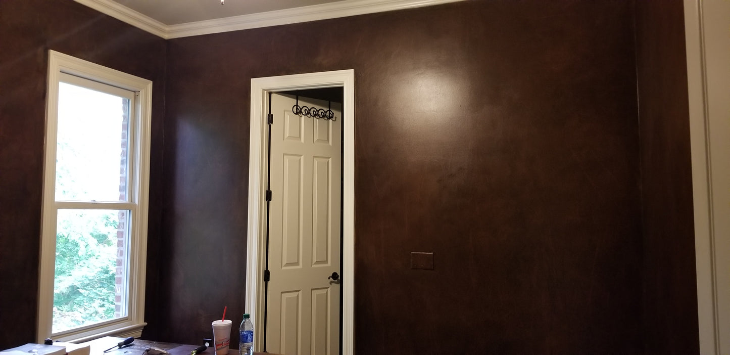 Leather Faux Finished Walls