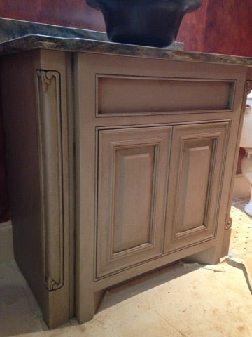 Faux Finished Cabinet